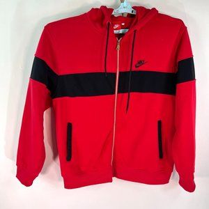 Nike Hooded Full Zip Jacket Womens Size 4XL Red Black